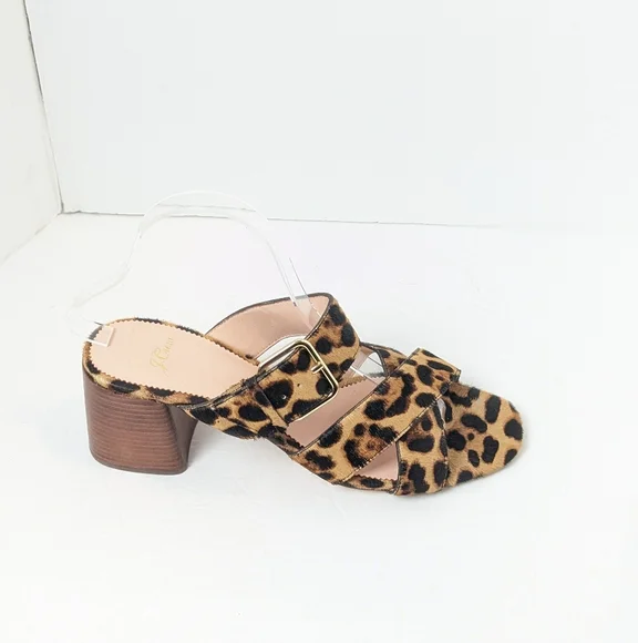 NWOT Jcrew Leopard Penny Slides - Picture 2 of 16